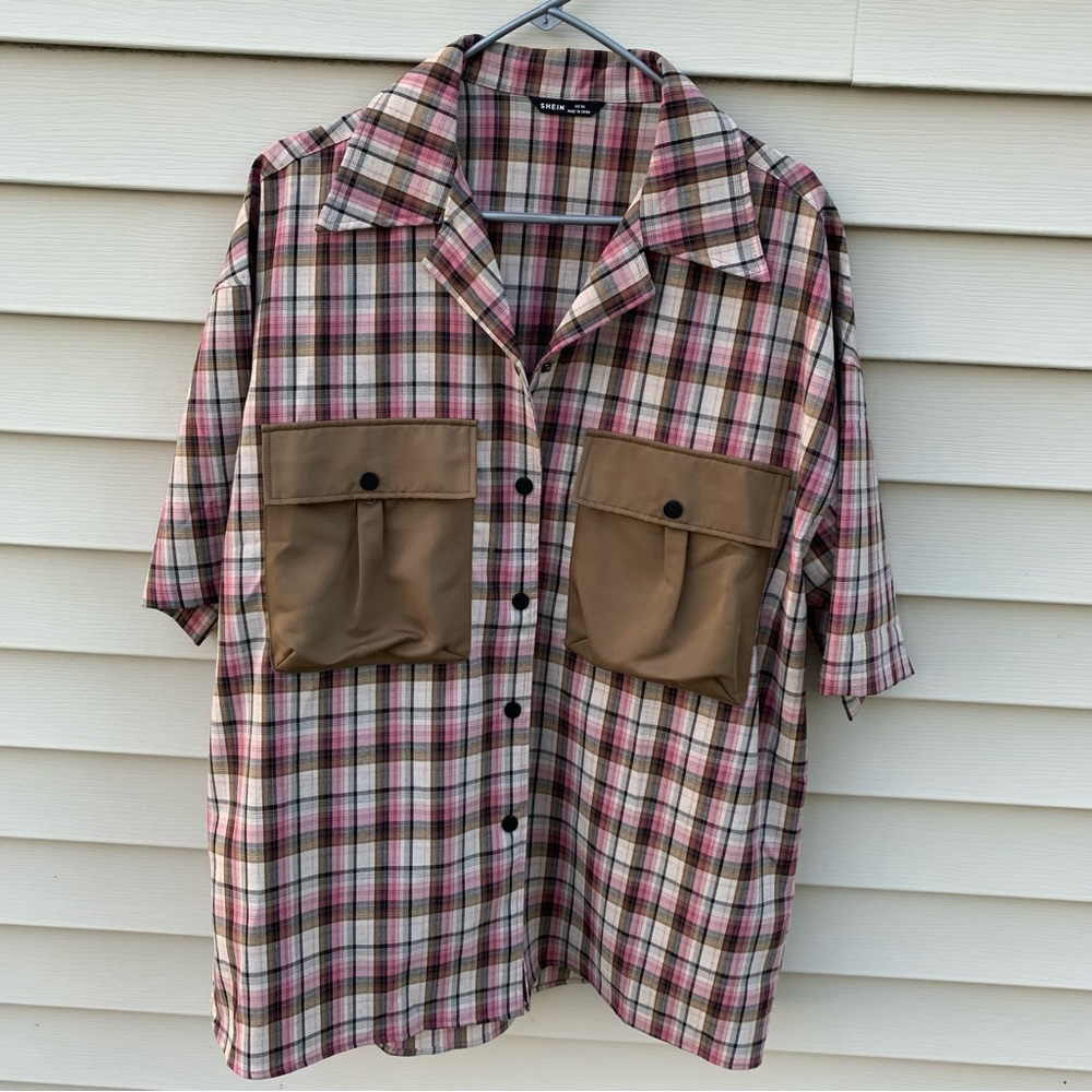 🍂🔥MENS PINK & DOWN BUTTON DOWN🍂🔥